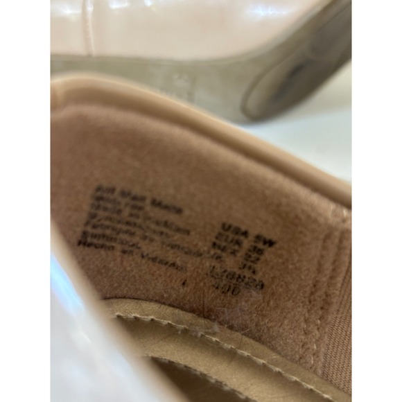 Comfort Plus by Predictions Nude Patent Round Toe Pumps Heels Size 5 - Picture 9 of 9